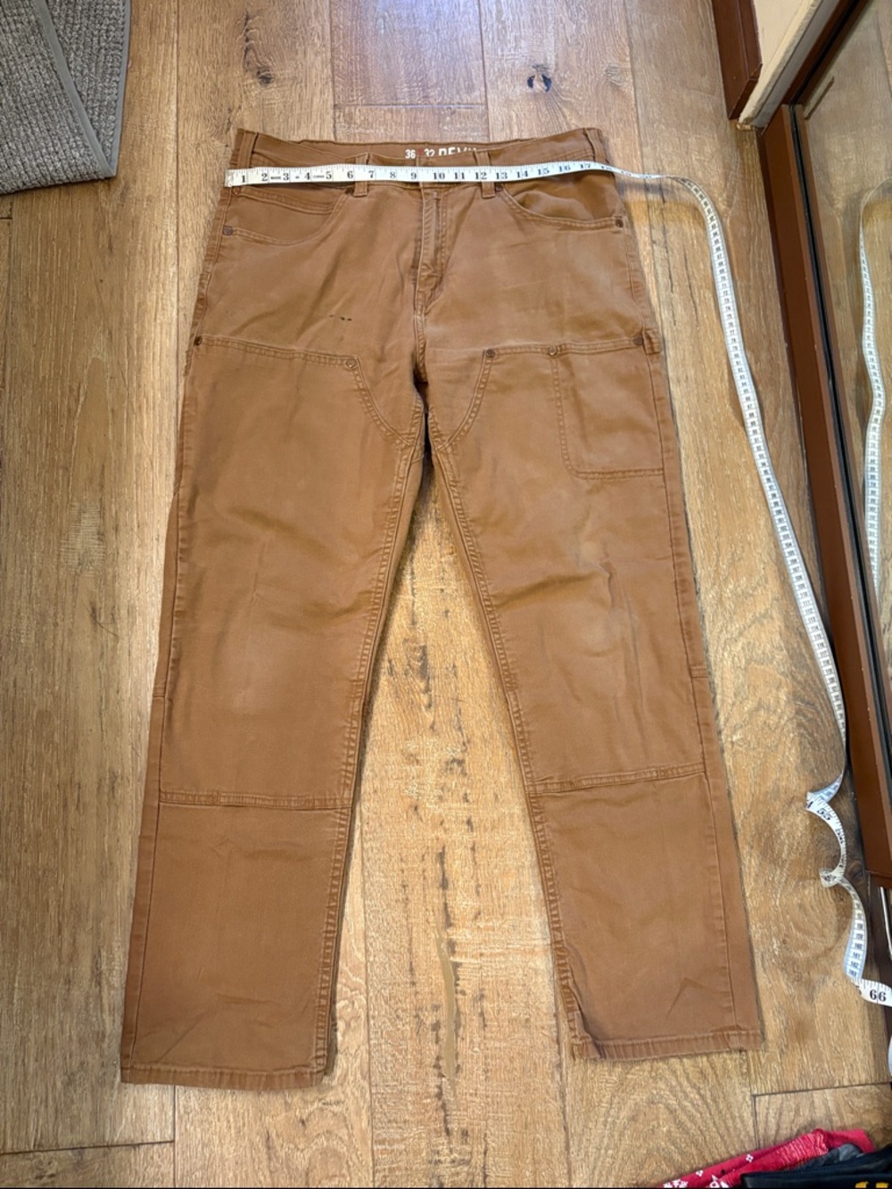 Devil Dog Men's Carpenter Utility Pants in Brown